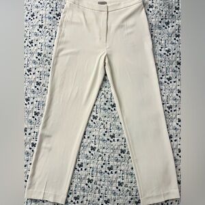 H&M White High Waisted Trousers - Size 10 (Women's)